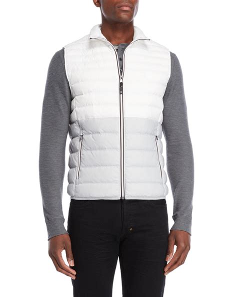 michael kors mens puffer vest|Michael Kors quilted puffer vest.